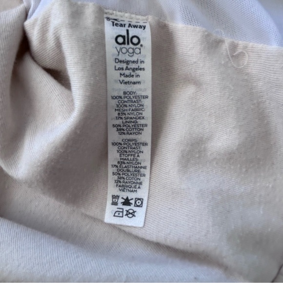 ALO Yoga Half Zip Pullover Jacket 3M Logo Men's XS Pullover Tan Beige Jacket - Picture 7 of 9